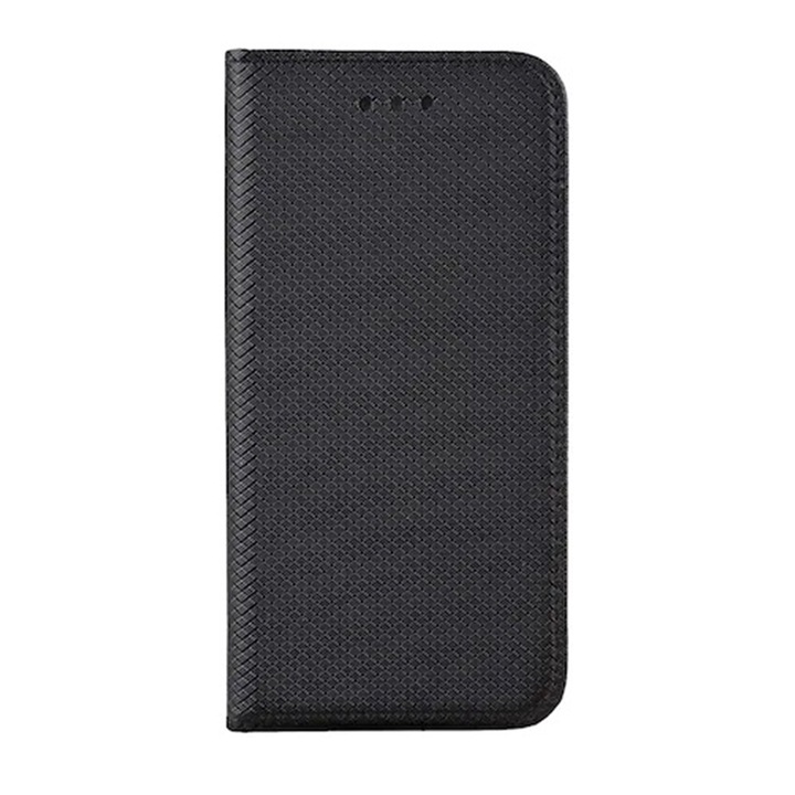 Калъф Book Flip Case за Alcatel 1S / 3L / 1V (2020) от кожа Optim Protect с магнитно затваряне, Aziao Smart Soft Close, черен