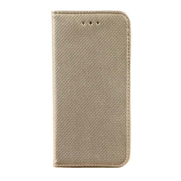 Флип калъф тип книга за Xiaomi Mi Note 10 / Mi Note 10 Pro от кожа Optimal Protect с магнитно затваряне, IAO Smart Soft Close, златен