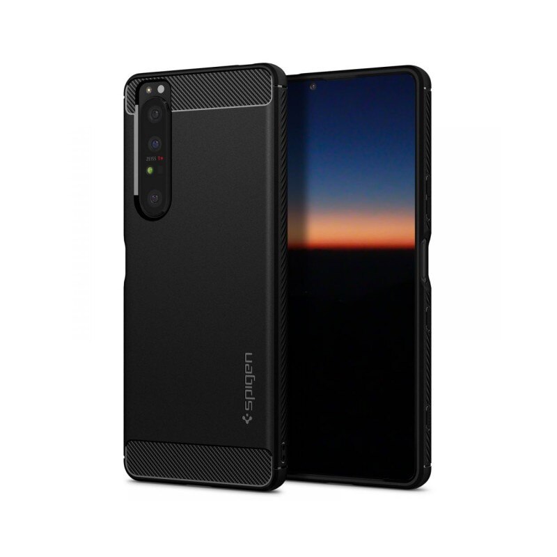 Husa Premium Spigen Rugged Armor Pentru Sony Xperia 1 Iii, Silicon, Negru