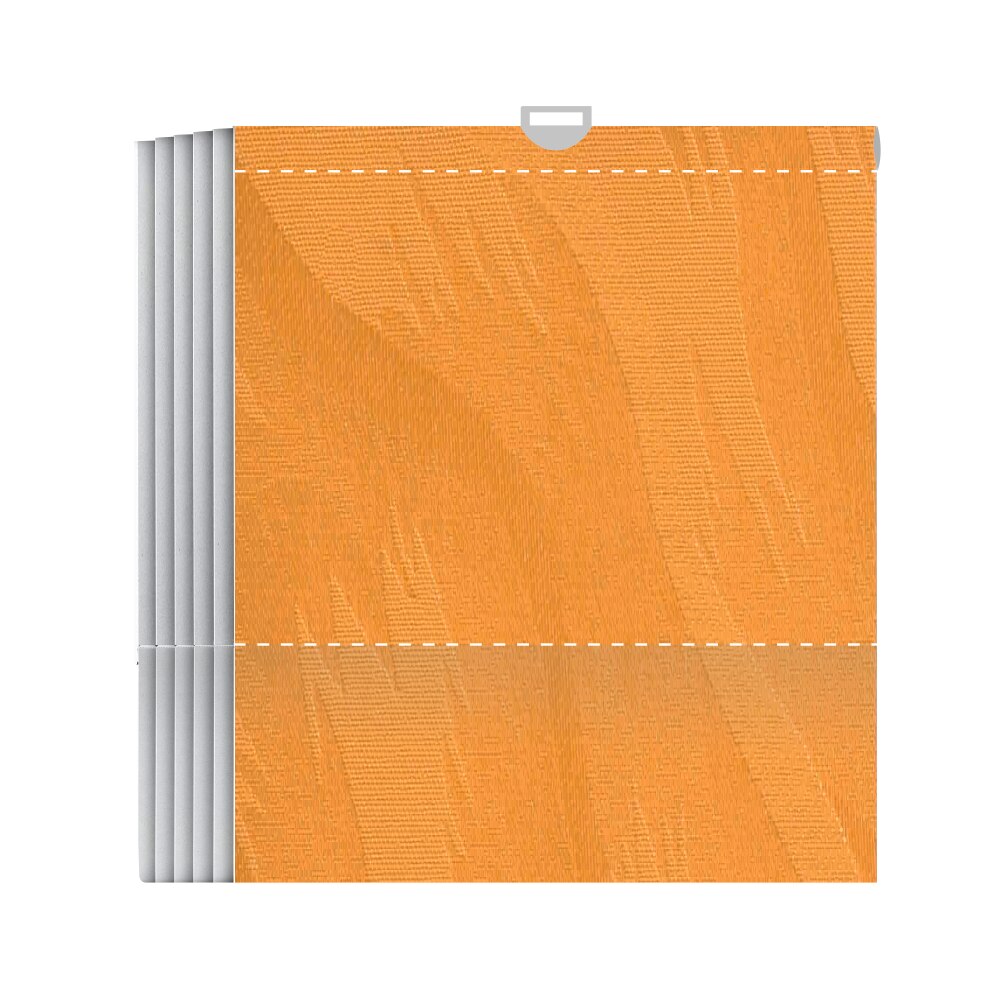 Set lamele jaluzele verticale lux 20 buc, confectionate la marime, poliester, portocaliu, inaltime intre 100-150 cm