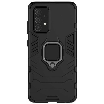 Carcasa Antisoc Ring Armor KickStand pentru Samsung Galaxy A52 4G / A52 5G, Negru Carcasa Antisoc Ring Armor KickStand pentru Samsung Galaxy A52 4G / A52 5G, Negru