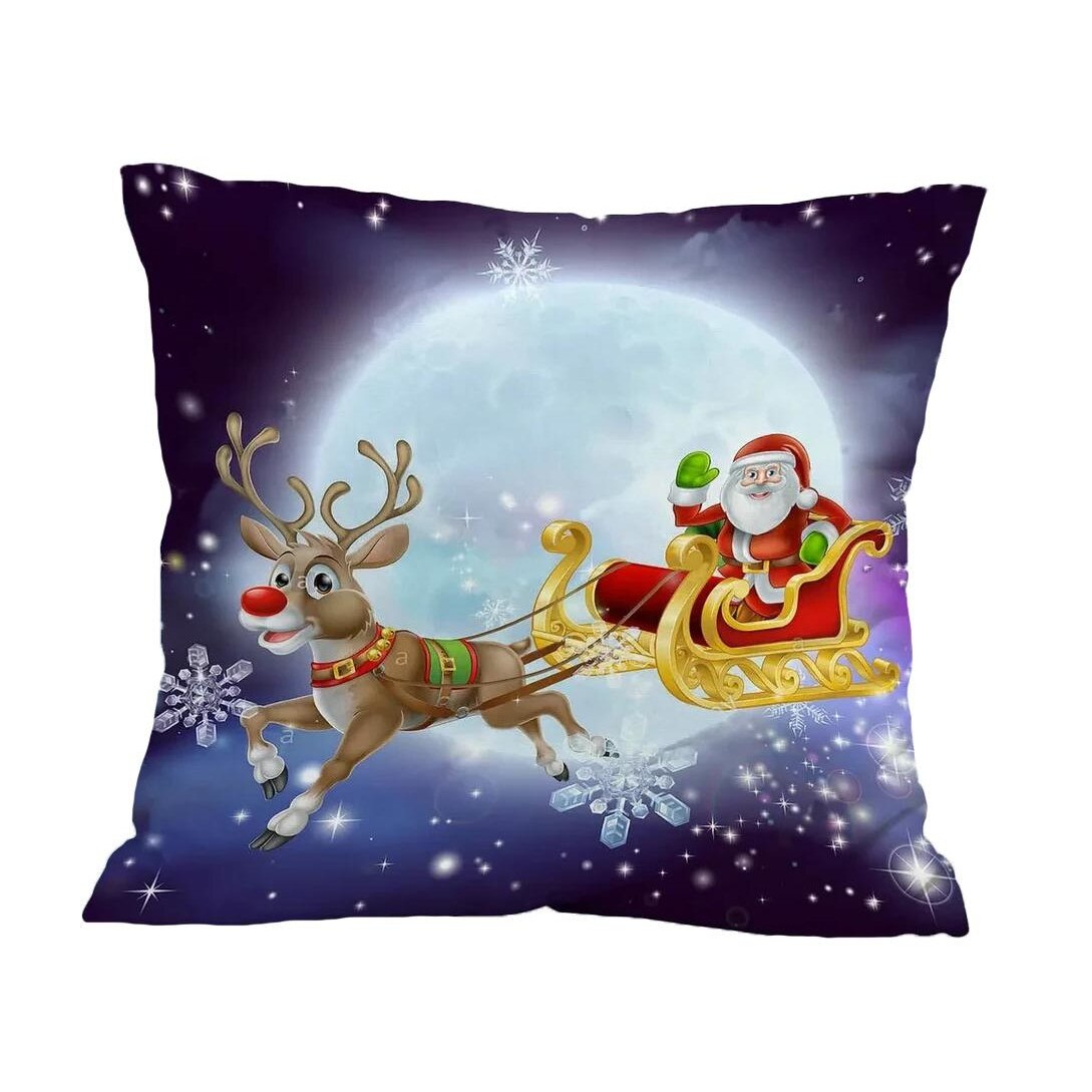 Fata de perna decorativa, Patru Anotimpuri, 45 x 45 cm, bumbac, Model 66