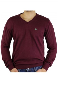Pulover , Lacoste , Regular fit ,AH1896 00 1ZE, Bordeaux Pulover , Lacoste , Regular fit ,AH1896 00 1ZE, Bordeaux