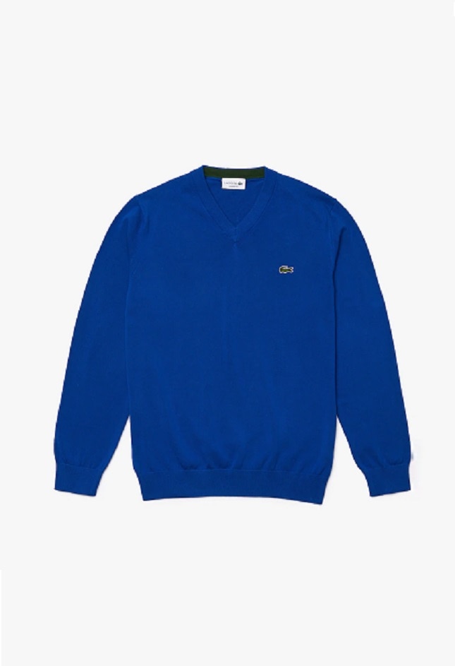 Pulover , Lacoste , Regular fit ,AH1896 00 1ZE, Albastru royal