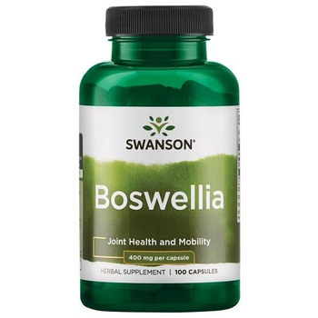 Supliment alimentar, Boswellia Serrata (400 mg) Swanson Boswellia - 100 capsule (100 doze) Supliment alimentar, Boswellia Serrata (400 mg) Swanson Boswellia - 100 capsule (100 doze)