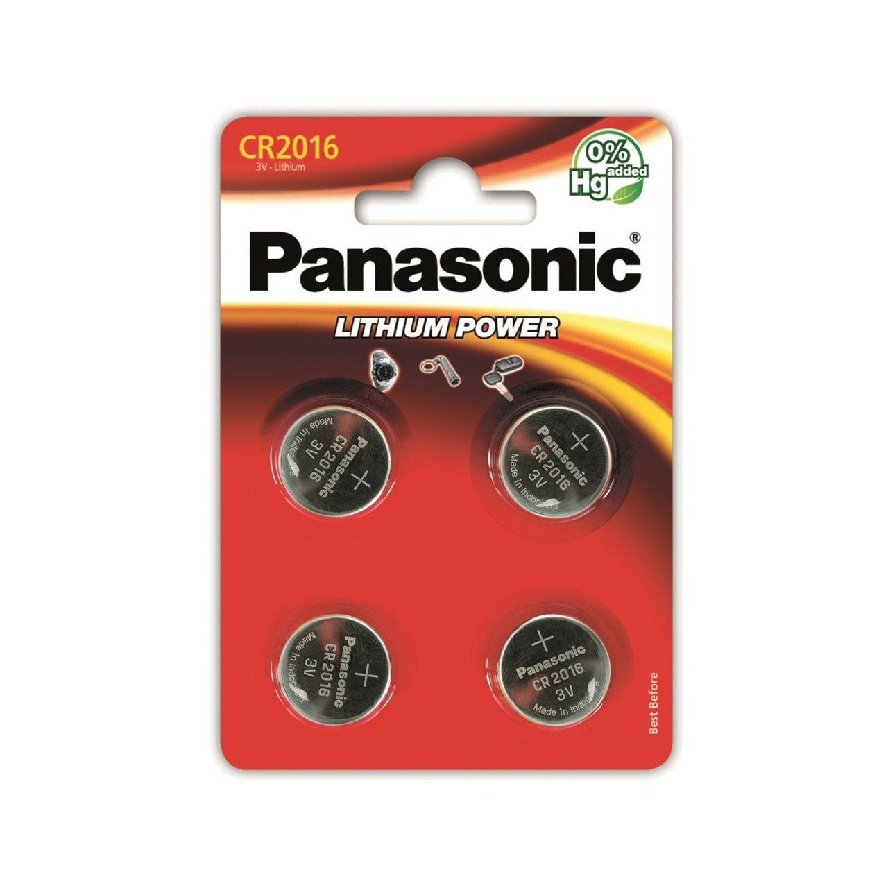 Panasonic CR2016 3.0 Volt Long Lasting Lithium Coin Cell Batteries In Child Resistant Standards Based Packaging 10 Battery Pack - Foto 6
