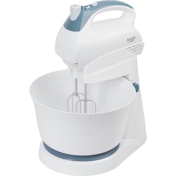 Mixer cu bol Adler AD4202, 300W, 5 viteze, Alb Mixer cu bol Adler AD4202, 300W, 5 viteze, Alb