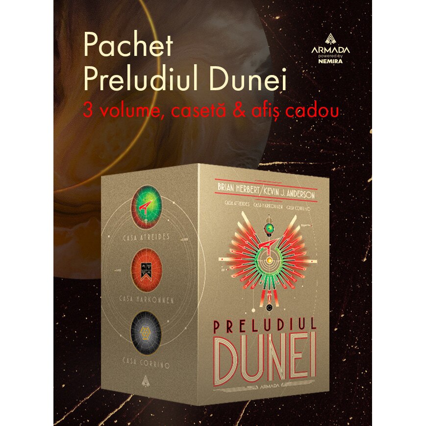 Pachet Preludiul Dunei 3 volume - Brian Herbert, Kevin J. Anderson