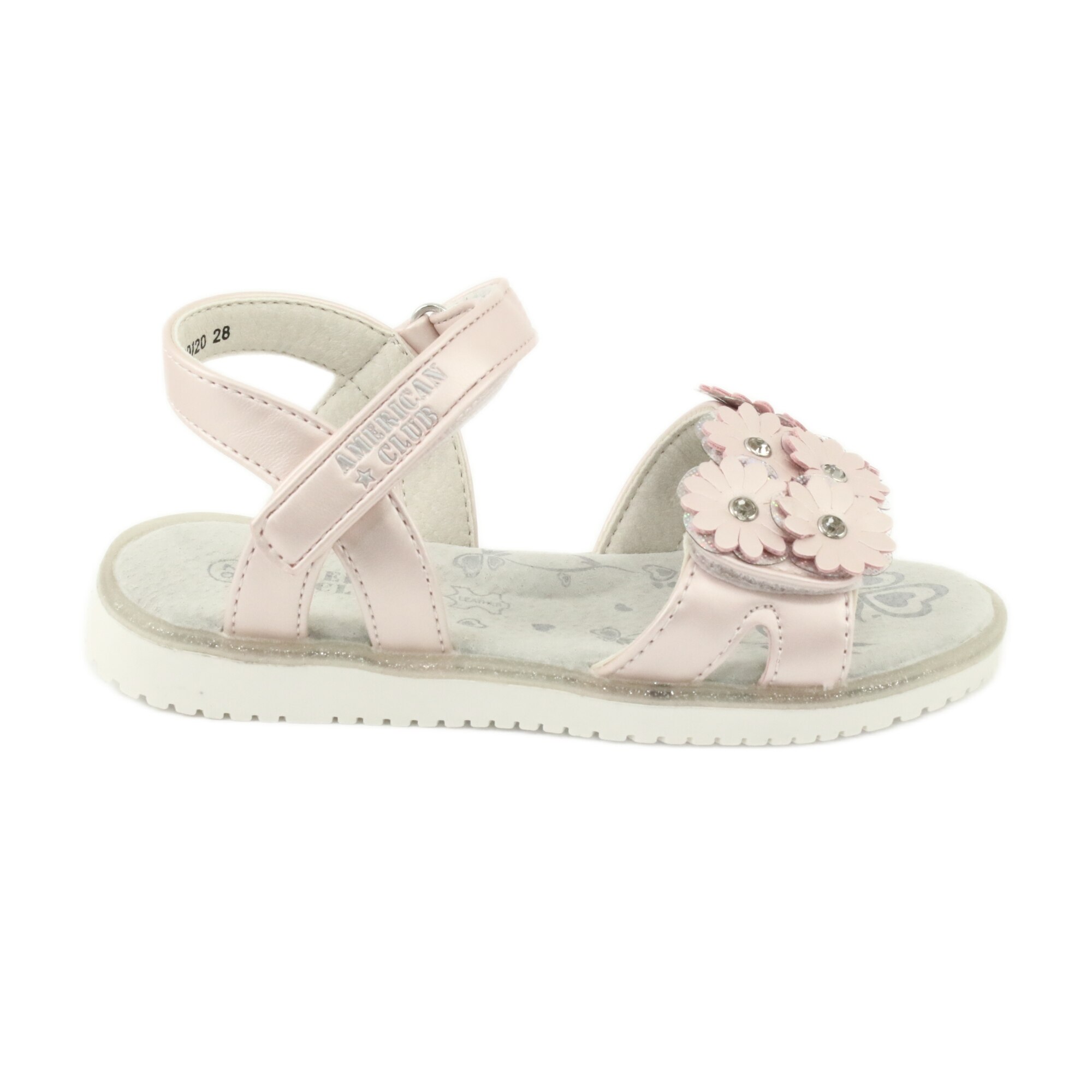 Sandale pentru copii American Club, Roz, BM84586