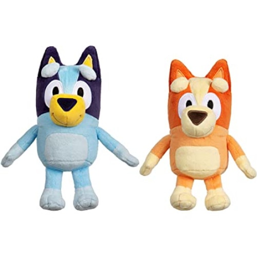 Set 2 Personaje de plus BRINIO® - Bluey si Bingo, 20 cm