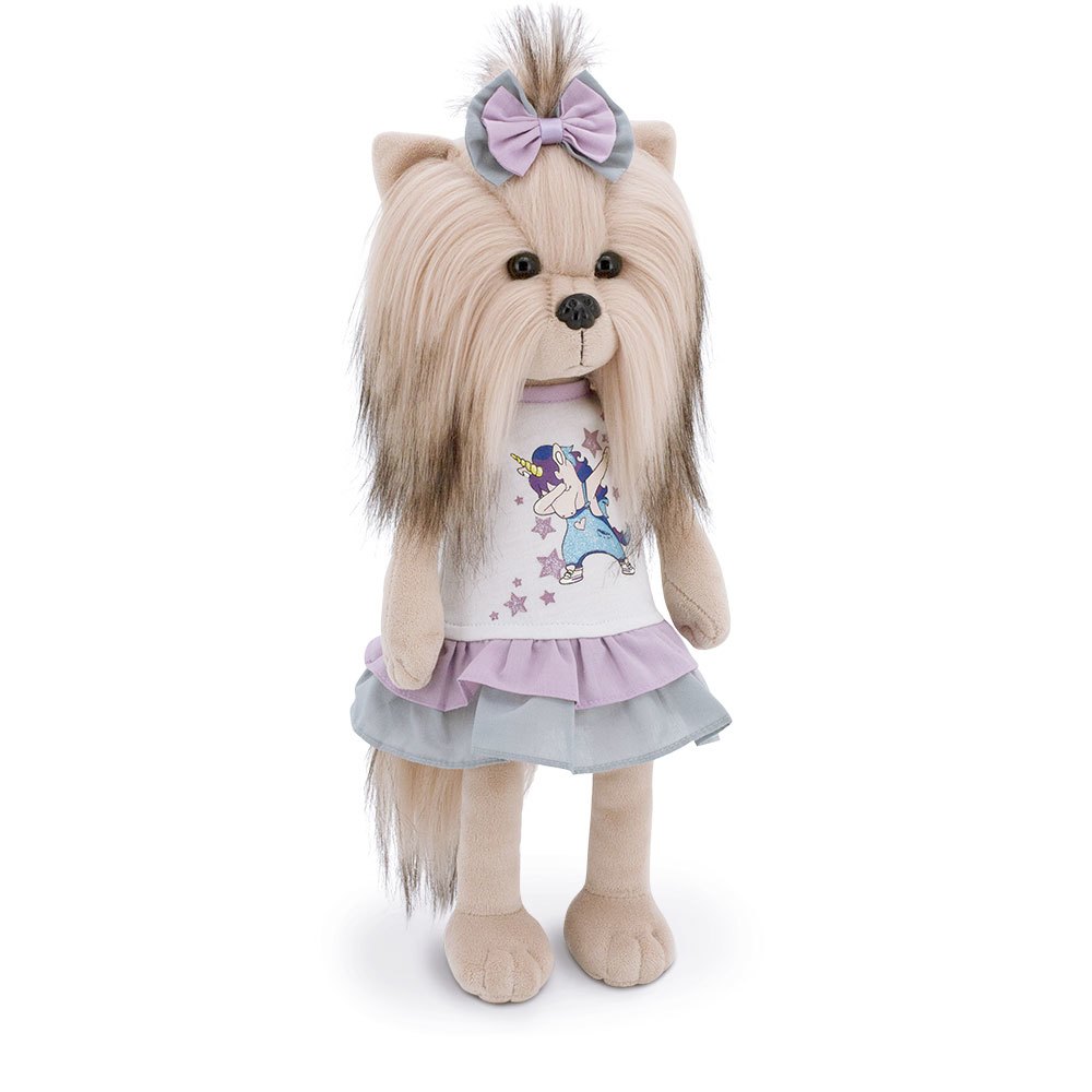 Jucarie din plus, Orange Toys, Catelusa Lucky Yoyo, 25cm, Multicolor