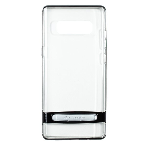 Husa stand pentru Samsung Galaxy Note 8 Transparent Albastra