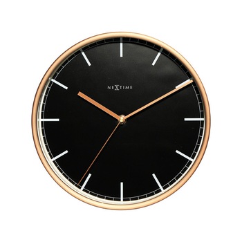 Ceas de perete Nextime Ø25 cm , maro, „Piata de lemn Ceas de perete Nextime Ø25 cm , maro, „Piata de lemn