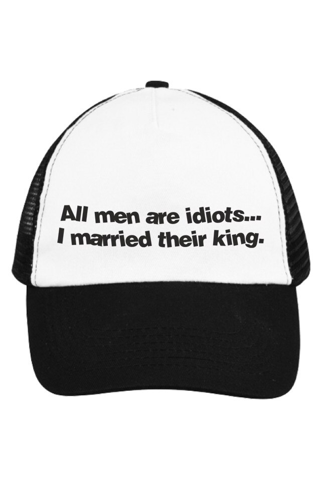 Sapca personalizata, All men are idiots , Sol's