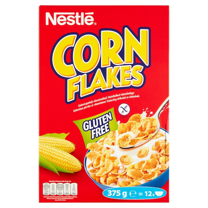 Nestlé Corn Flakes Gluténmentes kukoricapehely, 375g