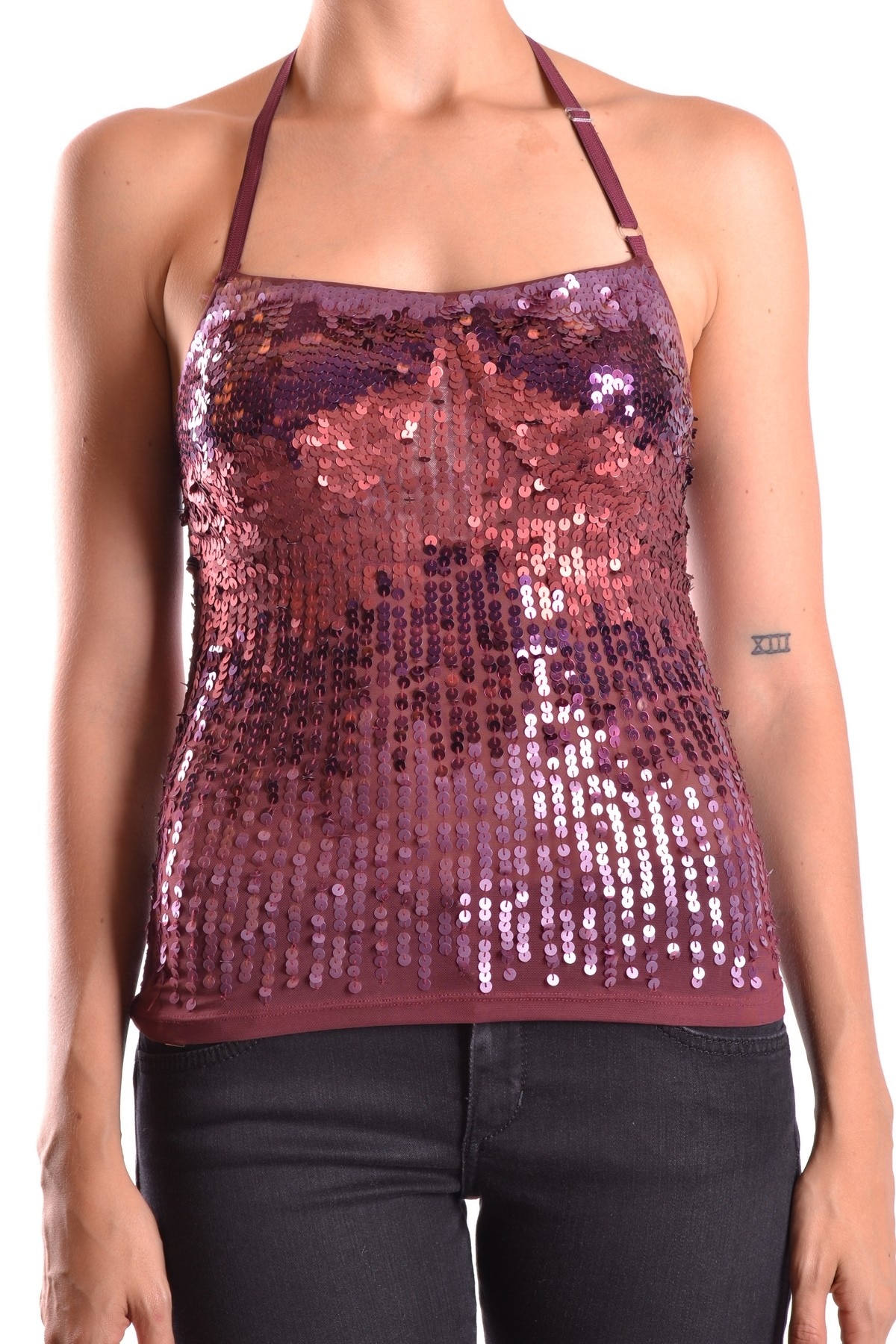 Top dama Pinko PT1891, Bordeaux, Bumbac, S INTL