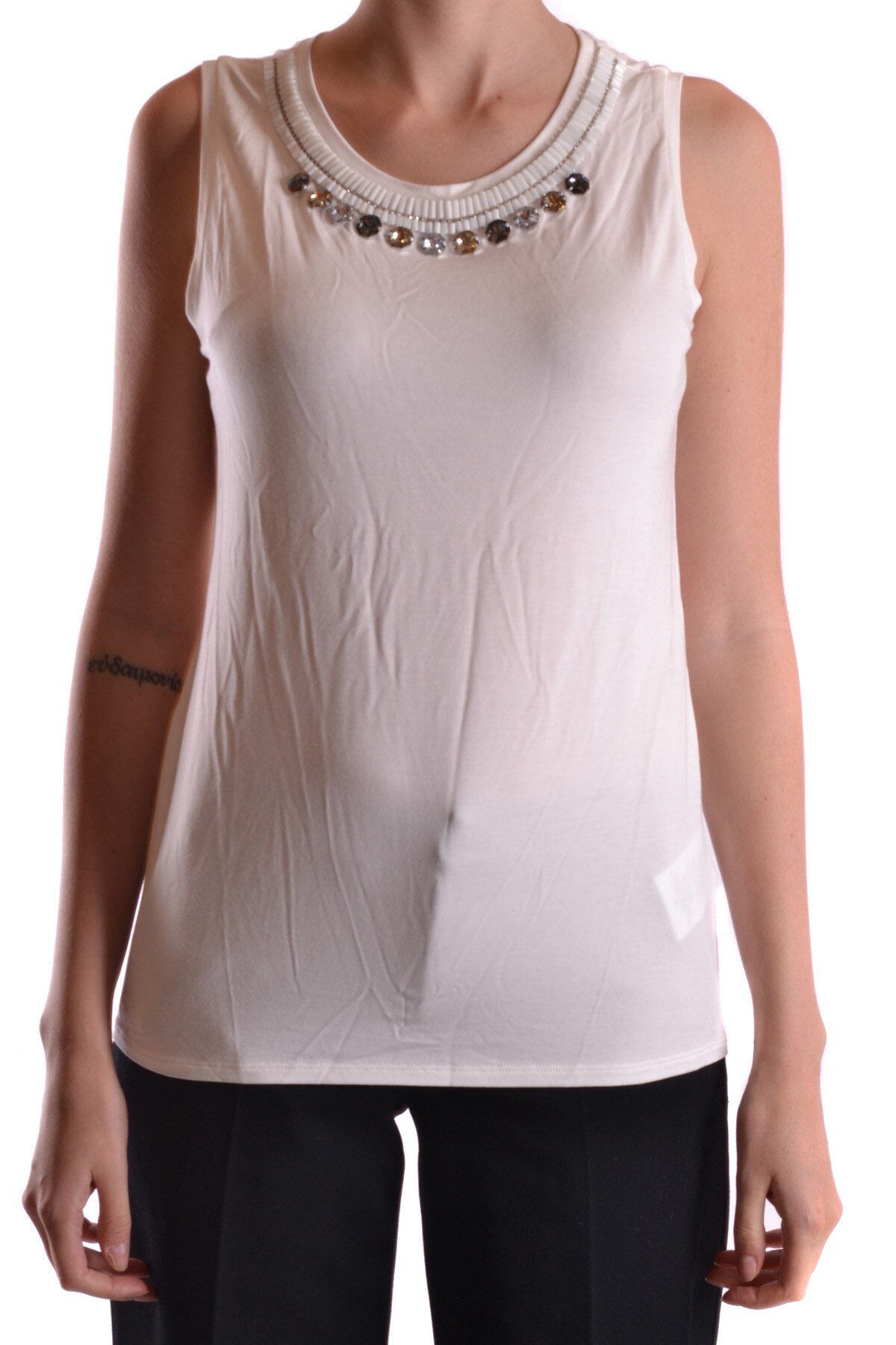 Top dama Liu Jo PT3157, Alb, Bumbac, 42 EU