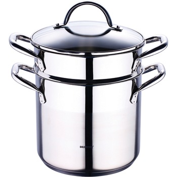 Set 3 piese oala paste Bergner Gourmet, inox Set 3 piese oala paste Bergner Gourmet, inox