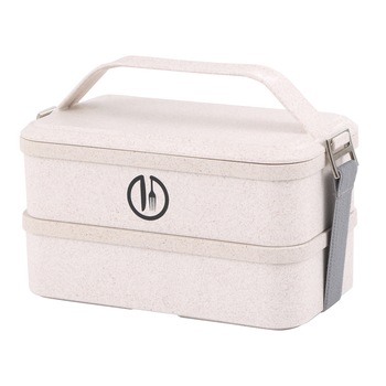 Cutie pranz Bergner cu 2 compartimente, 20x11x14cm Cutie pranz Bergner cu 2 compartimente, 20x11x14cm