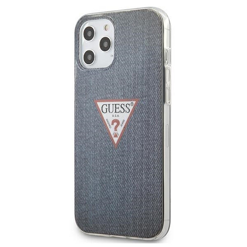 Husa de protectie Guess Triangle Collection pentru Iphone 12 Pro Max, albastru
