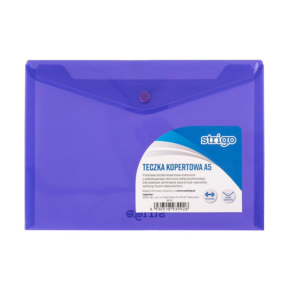 Dosar plic cu capsa Strigo PP A5 PURPLE