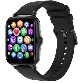 Ceas SmartWatch SmartVIBE™ YMAX ,Full Touch 1.7 inch TFT HD, Functie OXIMETRU SpO2, Monitorizare Ritm Cardiac si Tensiune arteriala, NOTIFICARI Apeluri/Mesaje, Player Muzica, SYNC, Curea Silicon, Black Edition Ceas SmartWatch SmartVIBE™ YMAX ,Full Touch 1.7 inch TFT HD, Functie OXIMETRU SpO2, Monitorizare Ritm Cardiac si Tensiune arteriala, NOTIFICARI Apeluri/Mesaje, Player Muzica, SYNC, Curea Silicon, Black Edition