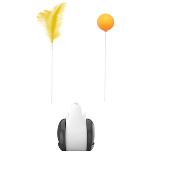 Jucarie interactiva pentru pisici, Galben Jucarie interactiva pentru pisici, Galben