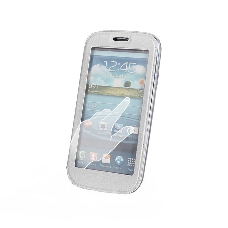 Husa Smart View pentru Sony Xperia Z3, alb