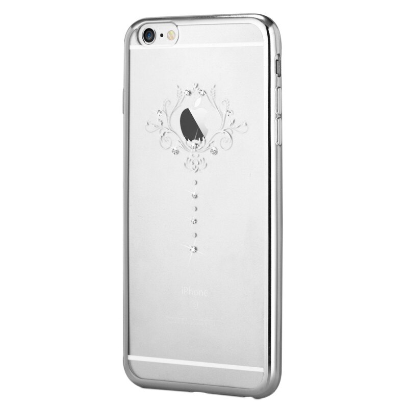 Husa de protectie Devia Silicon Iris pentru iPhone 6 Plus/6s Plus, Silver