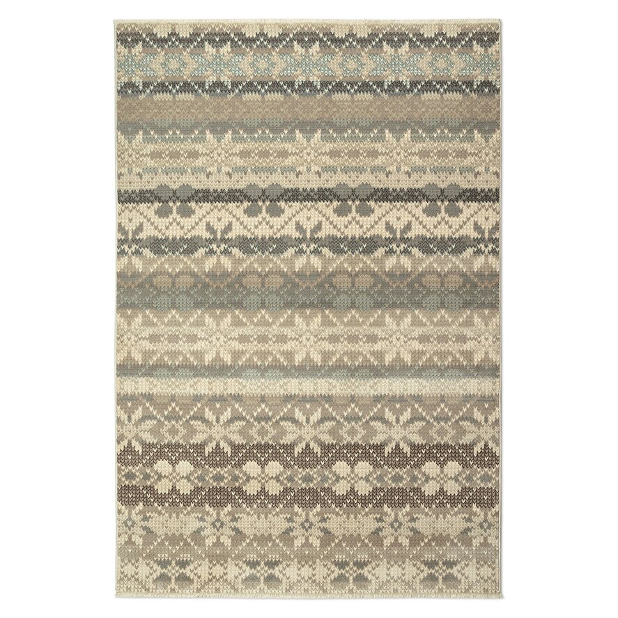 Covor sintetic Atlas R 8886-1-43754, 80 x 155 cm, bej/maro/gri, traditional