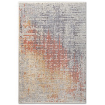 Covor sintetic Matrix 5955-1-17933, 120 x 170 cm, bej/gri/portocaliu, modern Covor sintetic Matrix 5955-1-17933, 120 x 170 cm, bej/gri/portocaliu, modern