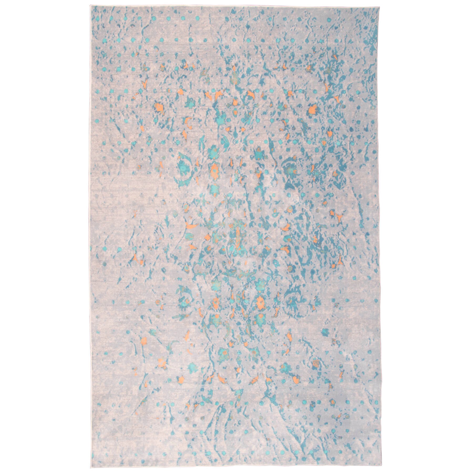 Covor Persan Mecanic EuCarpet 100632A1 Dimensiune 120x180 cm Design Vintage Gri