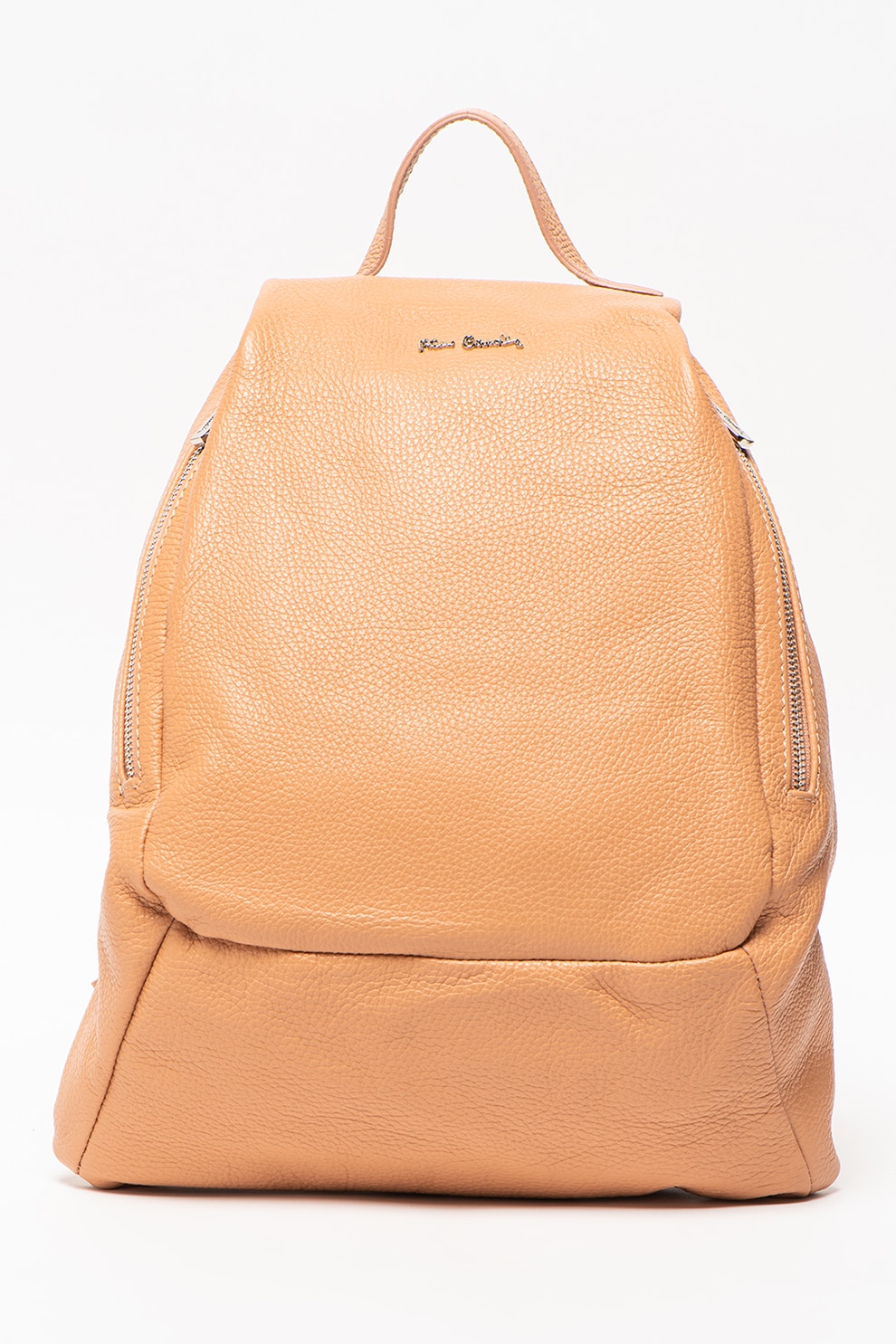 Pierre Cardin, Rucsac de piele cu detaliu logo, Roz somon