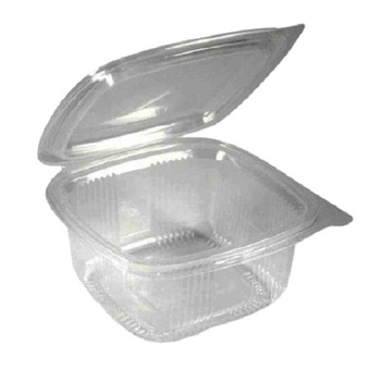 Set 100 caserole pet, 250 cc, transparente, capac incorporat Set 100 caserole pet, 250 cc, transparente, capac incorporat