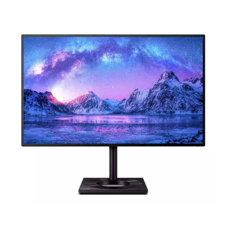 Philips LCD C Line monitor USB-C dokkolóval, 27" (68,47 cm), 3840 x 2160 (4K UHD), IPS, W-LED rendszer, tükröződésmentes, Mega Infinity DCR, képstabilizátor, fekete