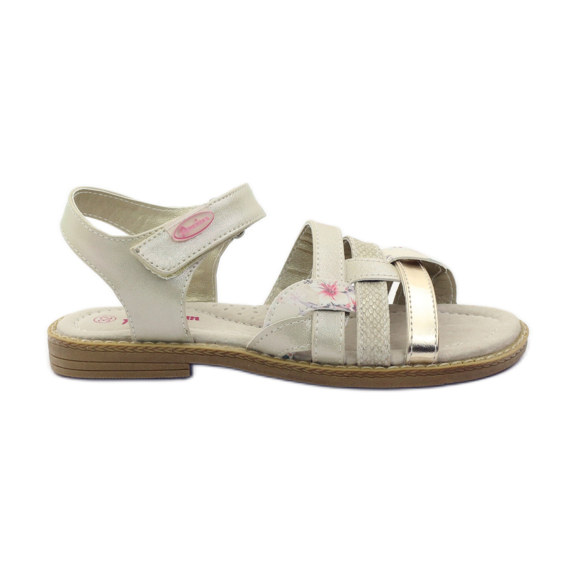 Sandale pentru copii American Club BM16601, Bej