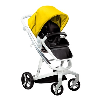 Carucior Bebumi Space, Copertina Galbena, cadru silver, 2021 Carucior Bebumi Space, Copertina Galbena, cadru silver, 2021