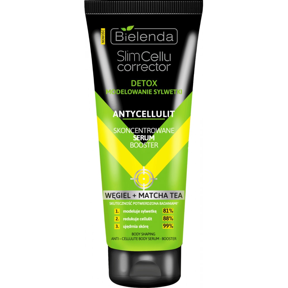 Crema Booster Concentrat Anticelulitic Modelator pe Baza de Matcha si Carbune SLIM CELLU CORRECTOR, Bielenda, 250ml