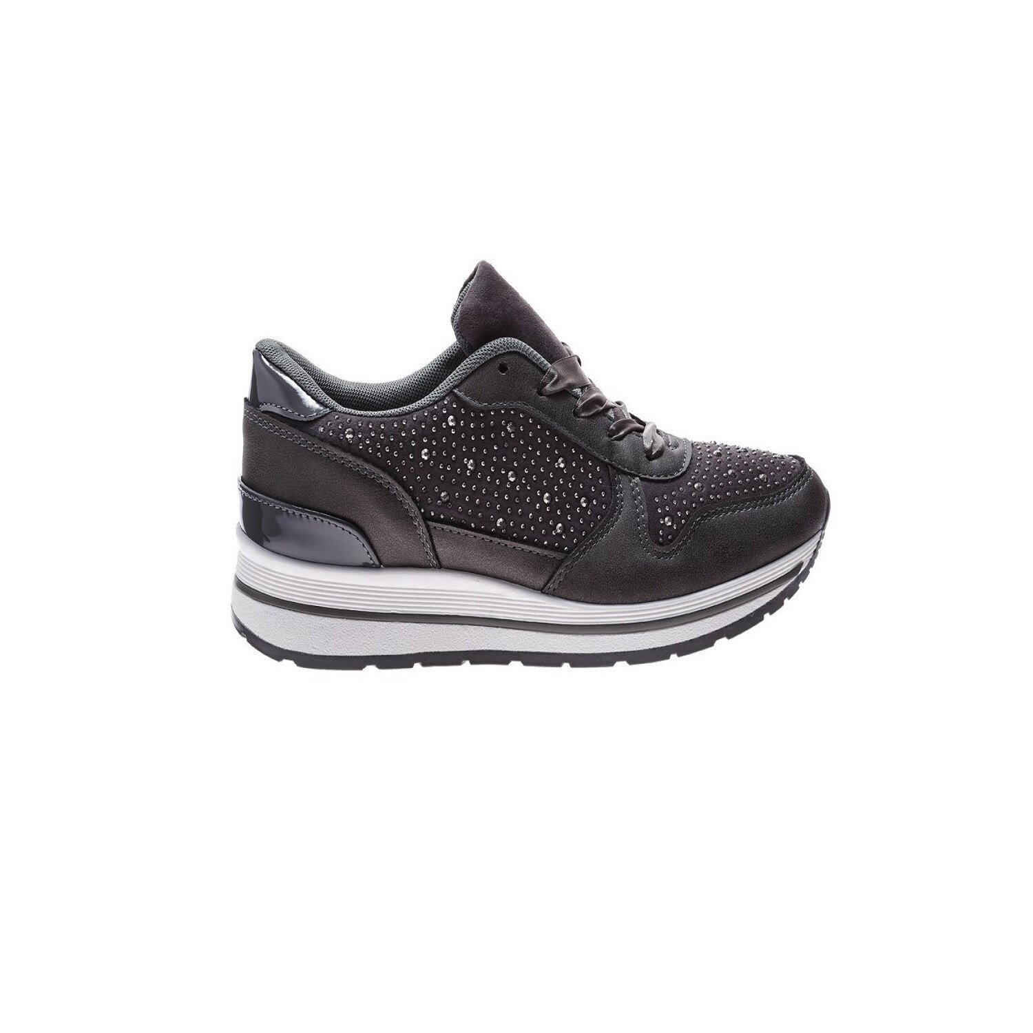 Pantofi sport dama Jessa, Gri inchis