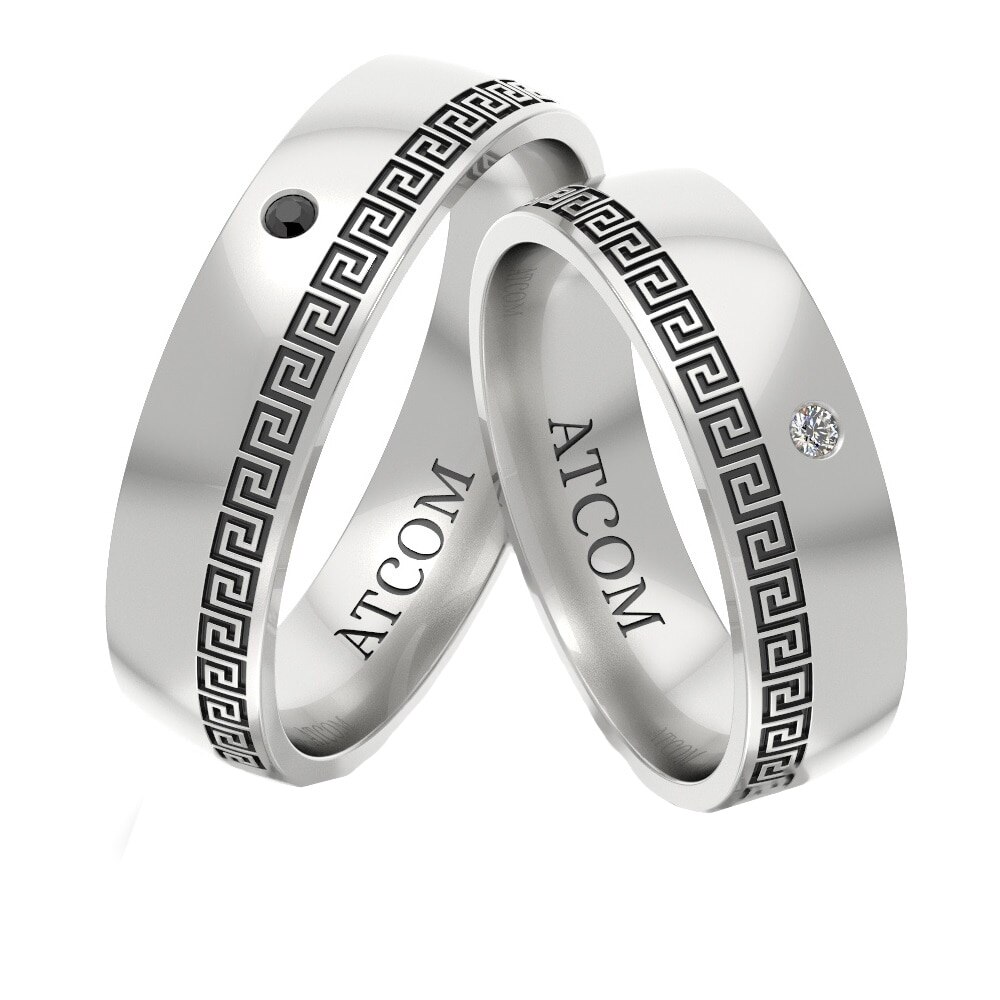 Set verighete Baron aur alb