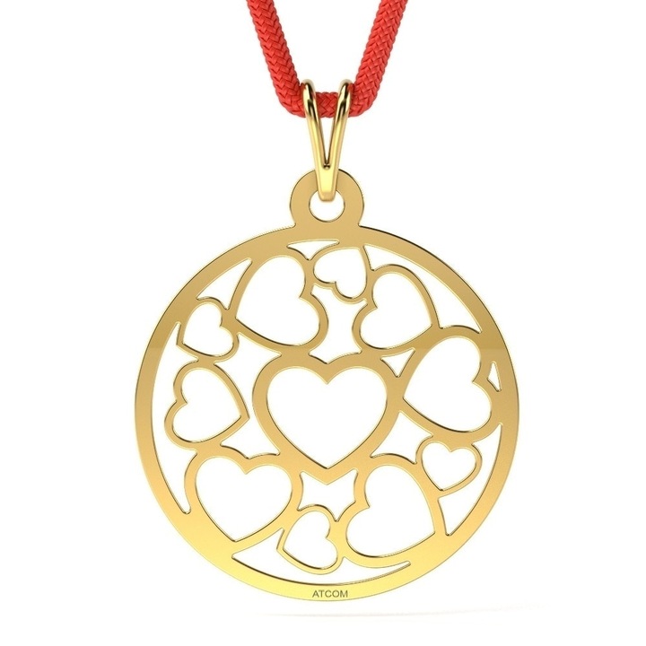 Медальон Cuore, Златист