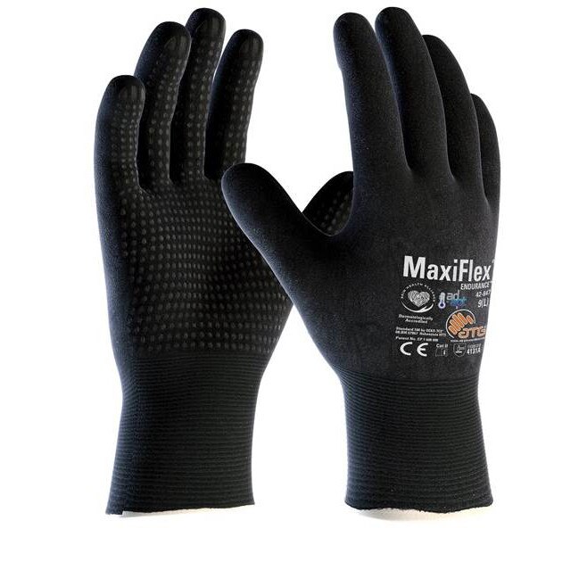 Manusi, MaxiFlex Endurance, Negru, Marimea 11