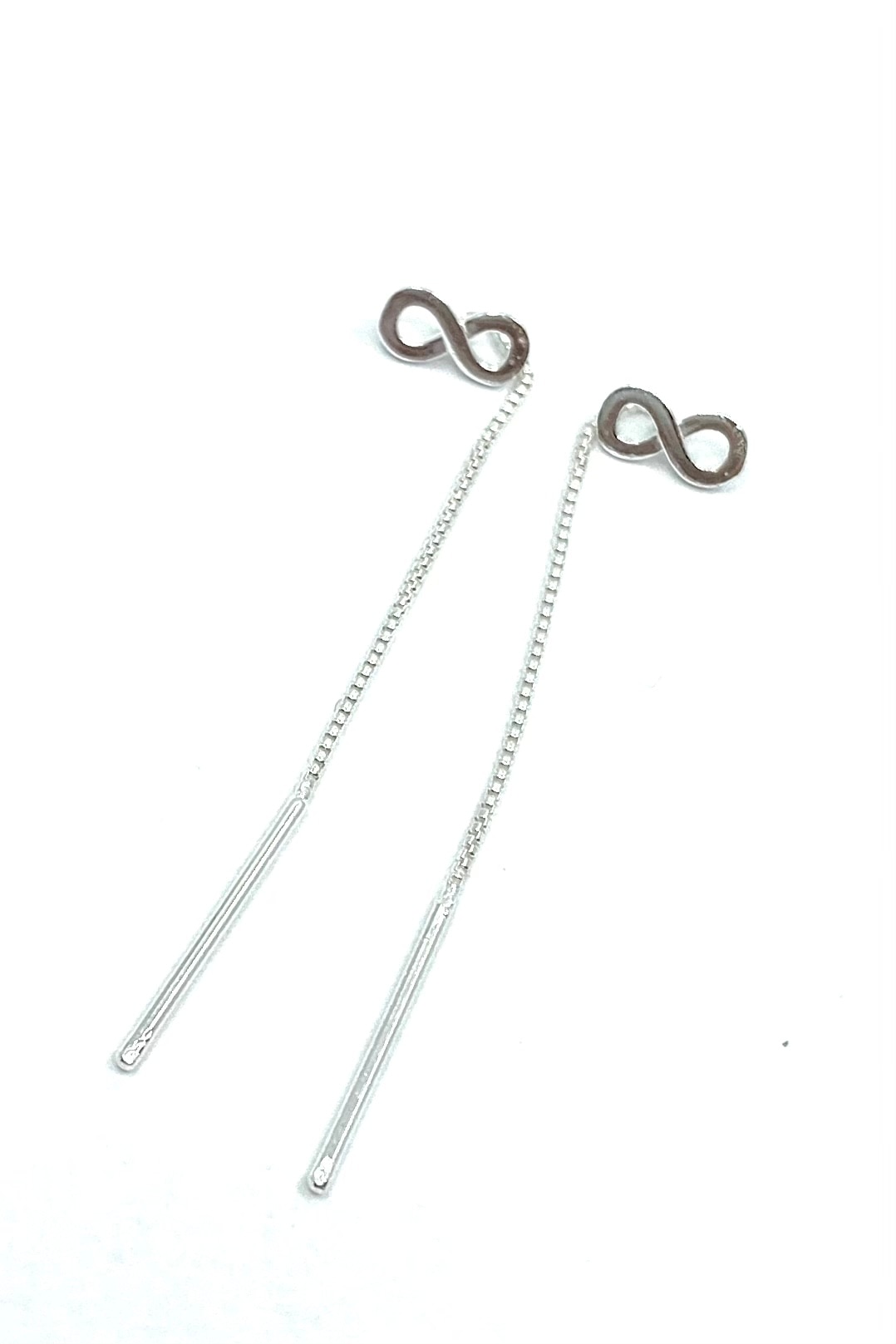 Cercei simbol “Infinit” Agavi, argint 925, argintiu