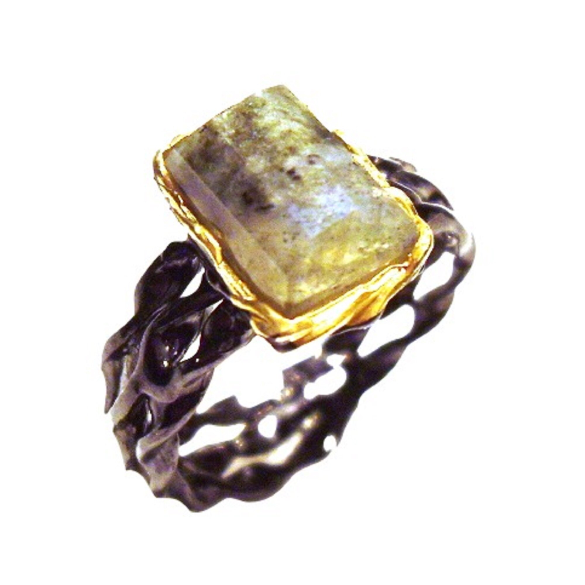Inel din argint 925 cu labradorit, FashionBijoux