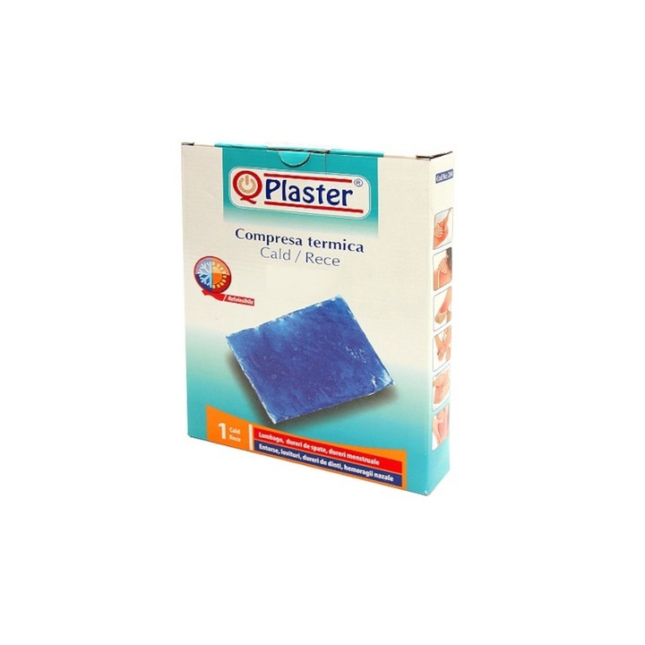 Compresa termica Cald/Rece 13x27cm QPlaster Albastru 13x27 cm