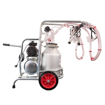 Aparat de muls mixt pentru vaci, oi si capre, cu 3 posturi si 1 bidon aluminiu 40 litri Aparat de muls mixt pentru vaci, oi si capre, cu 3 posturi si 1 bidon aluminiu 40 litri