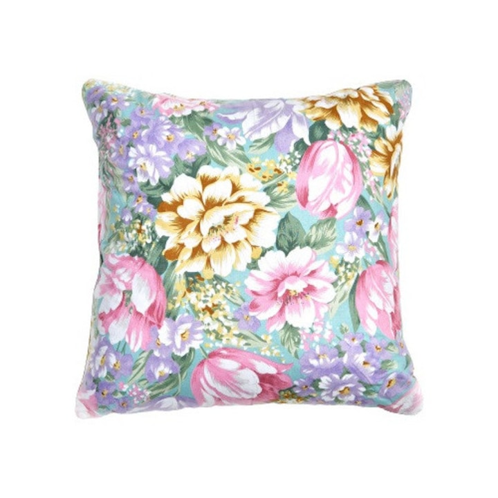 Perna puf si pana de gasca, cu imprimeu, 350 g, rosu, 40 x 40 cm