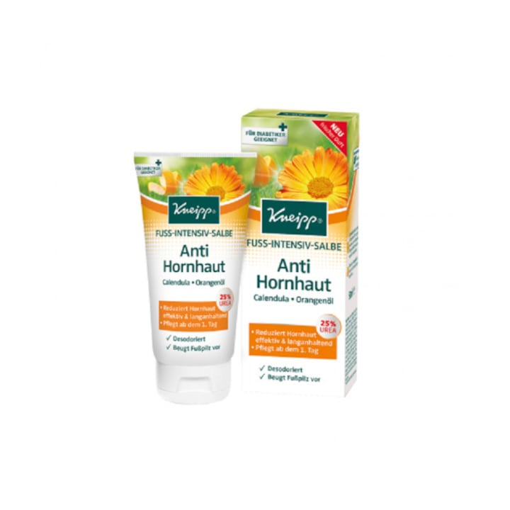 Kenipp tyúkszem elleni krém 25% karbamiddal a lágy és sima lábbőrért, 50 ml