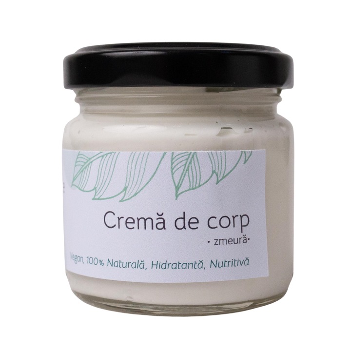 Crema de corp hidratanta, Aromaterre, cu Zmeura, 100 ml