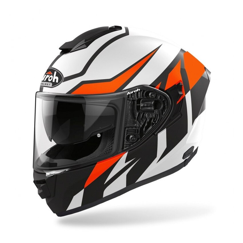 Casca AIROH, St.501 frost orange matt, Alb, M